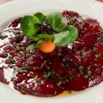 Carpaccio de sfecla rosie coapta cu vinaigrette de trufe