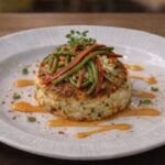 Seafood Cake cu sos de rosii coapte